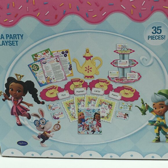 Disney Junior Alice's Wonderland Bakery 35 Piece TEA PARTY Playset for 4 - NEW - Picture 6 of 7